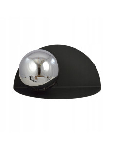 Lampka Nocna FORM - Grafitowa Bańka w Minimalistycznym Stylu do Nowoczesnych Wnętrz 2