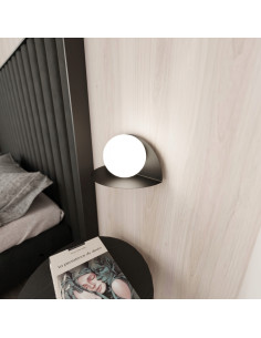 Nowoczesny kinkiet FORM w białym kolorze - minimalistyczna lampa ścienna do biura i wnętrz eleganckich