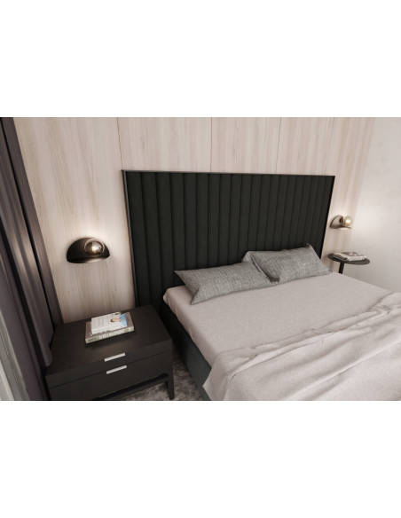 Lampka Nocna FORM - Grafitowa Bańka w Minimalistycznym Stylu do Nowoczesnych Wnętrz