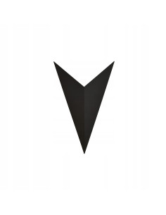 Kinkiet Geometryczny Szpiczasty V - Nowoczesne Oświetlenie Ścienne w Kolorze Czarnym od Emibig z Serii FORM