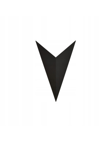 Kinkiet Geometryczny Szpiczasty V - Nowoczesne Oświetlenie Ścienne w Kolorze Czarnym od Emibig z Serii FORM