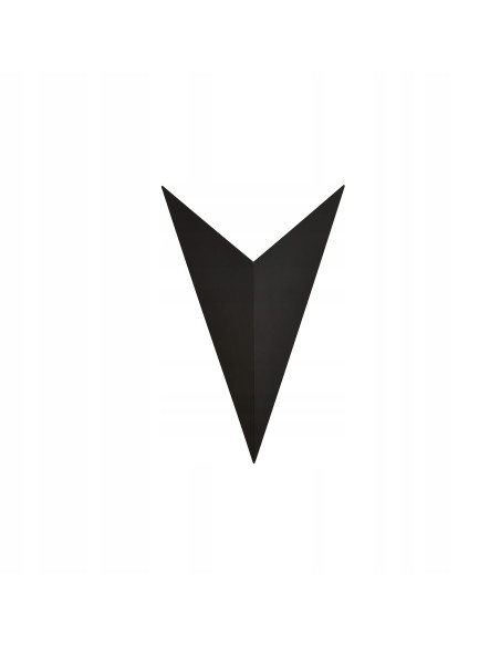 Kinkiet Geometryczny Szpiczasty V - Nowoczesne Oświetlenie Ścienne w Kolorze Czarnym od Emibig z Serii FORM