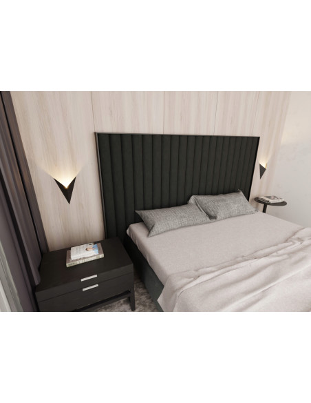 Kinkiet Geometryczny Szpiczasty V - Nowoczesne Oświetlenie Ścienne w Kolorze Czarnym od Emibig z Serii FORM