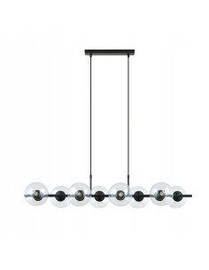 Lampa wisząca RORY z ośmioma kulami - nowoczesne oświetlenie do biura, kuchni, salonu i sypialni.