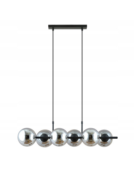 Lampa wisząca RORY - elegancka, szklana, 6-punktowa, nowoczesny design do każdego wnętrza.