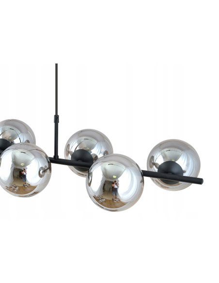 Lampa wisząca RORY - elegancka, szklana, 6-punktowa, nowoczesny design do każdego wnętrza.