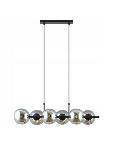 Lampa wisząca RORY - elegancka, szklana, 6-punktowa, nowoczesny design do każdego wnętrza.