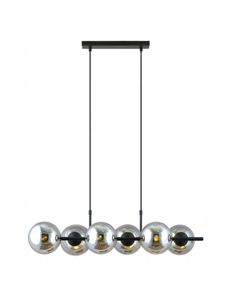 Lampa wisząca RORY - elegancka, szklana, 6-punktowa, nowoczesny design do każdego wnętrza.