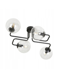 Plafon sufitowy BRENDI - Nowoczesna lampa z 4 źródłami światła, elegancki design do biura i wnętrz domowych