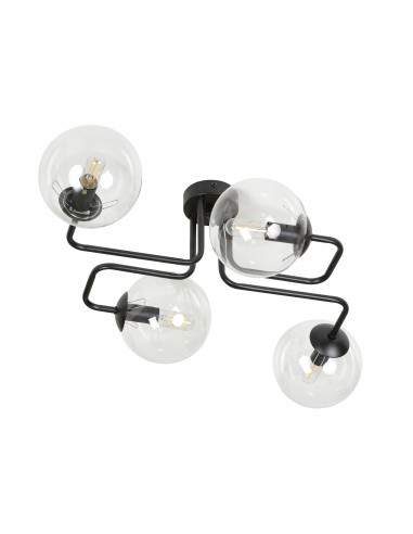 Plafon sufitowy BRENDI - Nowoczesna lampa z 4 źródłami światła, elegancki design do biura i wnętrz domowych