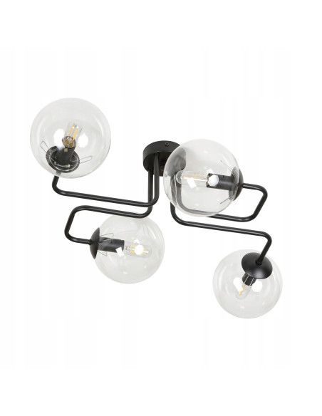 Plafon sufitowy BRENDI - Nowoczesna lampa z 4 źródłami światła, elegancki design do biura i wnętrz domowych