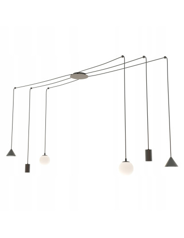 Lampa sufitowa FUJI z regulacją wysokości - nowoczesny design i minimalistyczny styl do jadalni, salonu i sypialni