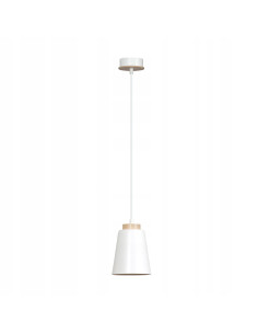 Lampa wisząca BOLERO w stylu skandynawskim z drewnianym akcentem - elegancja do restauracji i wnętrz domowych