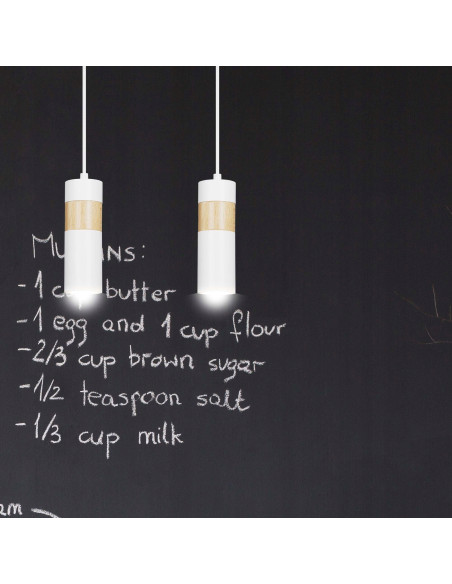 Lampa Wisząca TRAKER z 3 Tubami, Biała - Skandynawskie Oświetlenie do Kuchni i Wnętrz Nowoczesnych