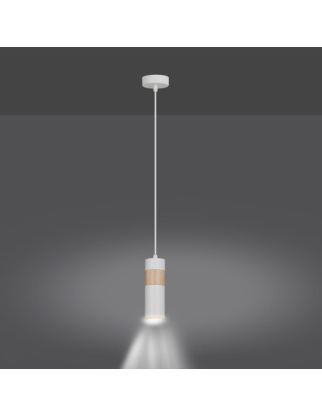 Lampa sufitowa AKARI 1 – skandynawskie oświetlenie z drewnianym akcentem do nowoczesnych wnętrz