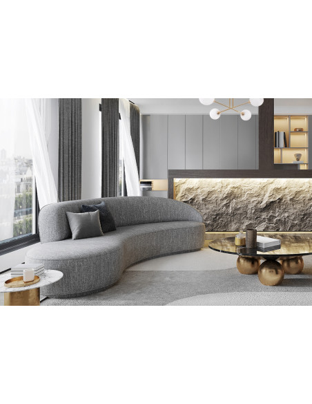 Plafon złoty ASTURIA z 4 kloszami - elegancka lampa sufitowa do salonu, sypialni i biura w nowoczesnym stylu