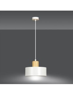 Lampa sufitowa TORIN w stylu skandynawskim, minimalistyczna, biało-beżowa, idealna do nowoczesnych wnętrz. 2