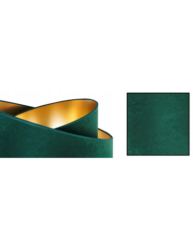 Lampa wisząca Mediolan w zieleni z złotym akcentem – idealne oświetlenie do salonu i eleganckich wnętrz.