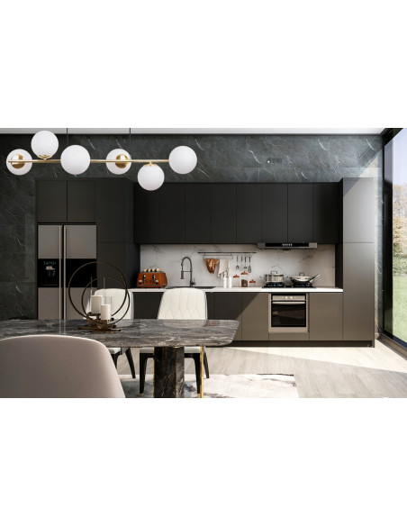 Lampa wisząca SIENA 6-punktowa w złotym kolorze z białymi kloszami - elegancja dla nowoczesnych wnętrz