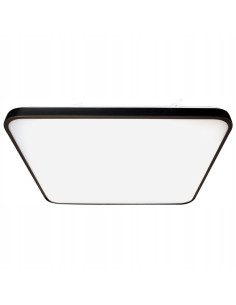 Nowoczesny plafon LED FABIO czarny 47 cm - Energooszczędne oświetlenie do biura, jadalni i więcej