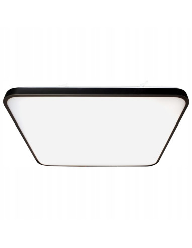 Nowoczesny plafon LED FABIO czarny 47 cm - Energooszczędne oświetlenie do biura, jadalni i więcej