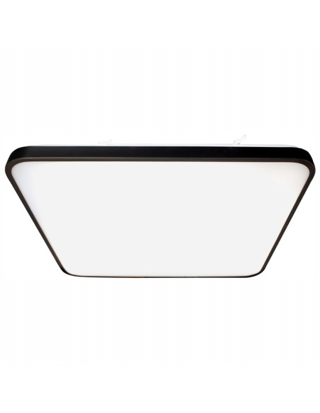 Nowoczesny plafon LED FABIO czarny 47 cm - Energooszczędne oświetlenie do biura, jadalni i więcej