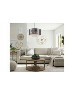 Elegancka lampa sufitowa Hissa w czerni z złotymi akcentami, 4 źródła E27, idealna do salonu i jadalni 2