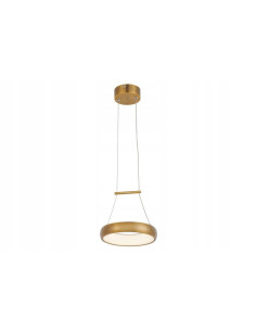 Lampa sufitowa Thea LED złota, nowoczesny ring 100 cm, energooszczędne oświetlenie do biura i jadalni