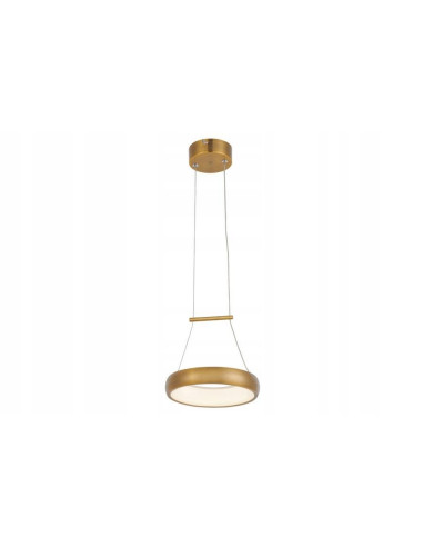 Lampa sufitowa Thea LED złota, nowoczesny ring 100 cm, energooszczędne oświetlenie do biura i jadalni