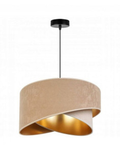 Lampa wisząca Mediolan w beżowo-złotym odcieniu – elegancja do każdego pomieszczenia i stylu.