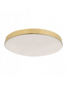 Plafon LED MAYA złoty, okrągły IP44, 33 cm, 1650 lm – nowoczesne oświetlenie do łazienki z eleganckim designem