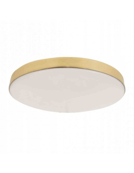 Plafon LED MAYA złoty, okrągły IP44, 33 cm, 1650 lm – nowoczesne oświetlenie do łazienki z eleganckim designem