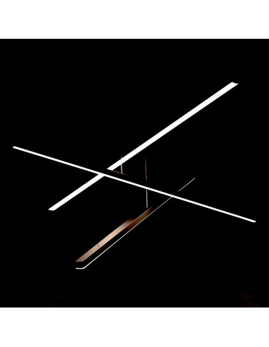 Lampa wisząca TRIO Maxlight - nowoczesny design, regulacja wysokości, LED 2200 lm, czarna, idealna do salonu i jadalni.