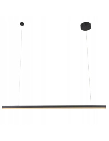 Lampa wisząca TRIO LED 150 cm - elegancka, ściemnialna, czarna, nowoczesny design do biura i jadalni