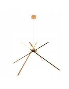 Lampa sufitowa Spider Gold – designerskie LED oświetlenie do biura, jadalni i salonu, 2152 lumeny, elegancka forma
