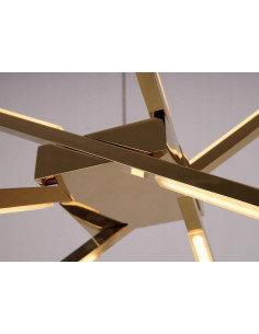 Lampa sufitowa Spider Gold – designerskie LED oświetlenie do biura, jadalni i salonu, 2152 lumeny, elegancka forma 2
