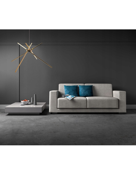 Lampa sufitowa Spider Gold – designerskie LED oświetlenie do biura, jadalni i salonu, 2152 lumeny, elegancka forma