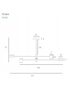Lampa wisząca LED Puma - nowoczesne czarne oświetlenie do jadalni i salonu z dekoracyjnymi akcentami 2