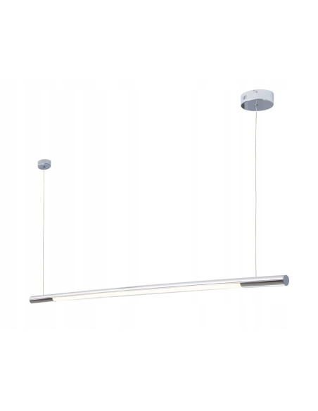 Lampa LED Maxlight Organic Horizon 140 cm – eleganckie oświetlenie w chromie do jadalni, biura i salonu