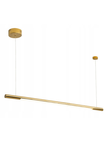 Lampa wisząca LED Organic Horizon w złotej odsłonie – elegancki akcent do jadalni i salonu.