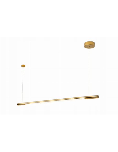 Lampa wisząca LED Organic Horizon w złotej odsłonie – elegancki akcent do jadalni i salonu.