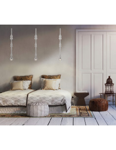 Lampa Murano D – elegancka lampa szklana LED 3W do wysokich wnętrz, stylowe oświetlenie do biura i salonu 2