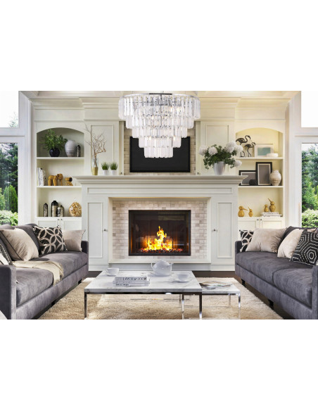 Luksusowy żyrandol kryształowy Monaco – nowoczesne oświetlenie do salonu i eleganckich wnętrz