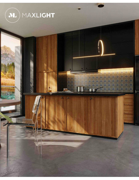 Elegancka lampa wisząca Lozanna z LED w kolorze złotym – nowoczesny design idealny do jadalni i salonu