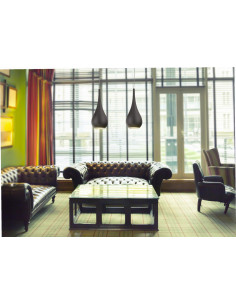 Lampa wisząca Drop - złota dekoracja w kształcie kropli do jadalni, nowoczesny styl Maxlight 2