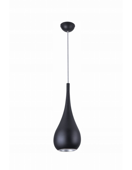 Lampa wisząca Drop – elegancka czarna lampa w kształcie kropli, idealna do jadalni i salonu, minimalistyczny styl