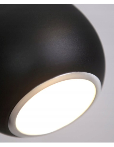 Lampa wisząca Drop – elegancka czarna lampa w kształcie kropli, idealna do jadalni i salonu, minimalistyczny styl
