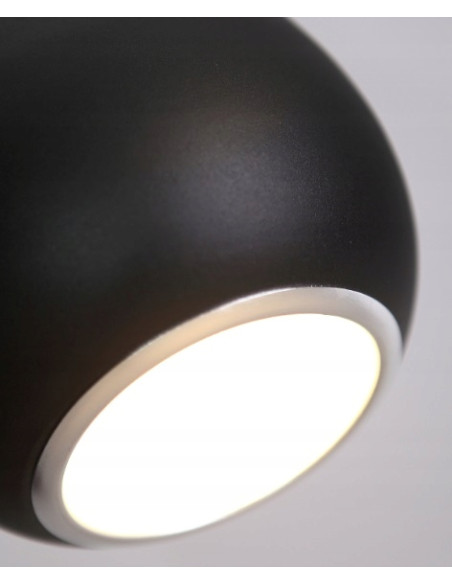 Lampa wisząca Drop – elegancka czarna lampa w kształcie kropli, idealna do jadalni i salonu, minimalistyczny styl