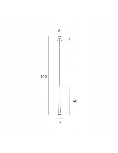 Lampa elegancka Maxlight Coffee złota, nowoczesne oświetlenie do restauracji i przestrzeni komercyjnych