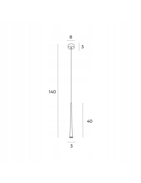Lampa elegancka Maxlight Coffee złota, nowoczesne oświetlenie do restauracji i przestrzeni komercyjnych